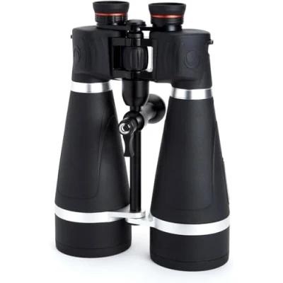 Abbildung von Celestron 72031 SkyMaster Pro 20 x 80 mm wasserdichtes Porroprismenfernglas mit gummiarmiertem Schutz, mehrfach vergüteter Linse, BaK 4 Prismenlinse und Luxus Etui, Schwarz