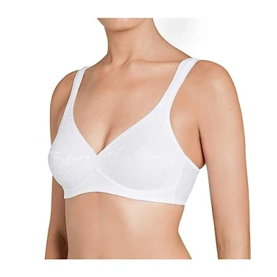 Abbildung von Triumph Damen Bügelloser BH Elegant Cotton N, Weiß (White 03), Gr. 95C