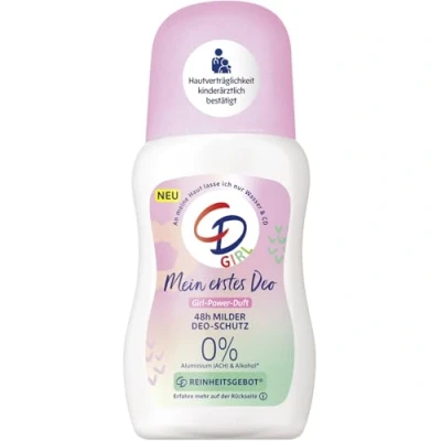 Abbildung von CD Girl Deo Roll on Mein erstes Deodorant mit Bio Aloe Vera Extrakt Ohne Aluminiumsalze Langanhaltender Schutz Für 48h Veganes Hautpflegeprodukt empfindliche Haut geeignet 50ml