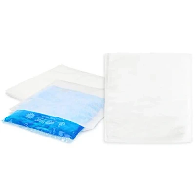Abbildung von com four® 5X Einweg Vlieshülle für Kalt &amp; Warm Mehrfach Gel Kompresse Kühlpack Schutzhülle zum Schutz Ihrer Haut