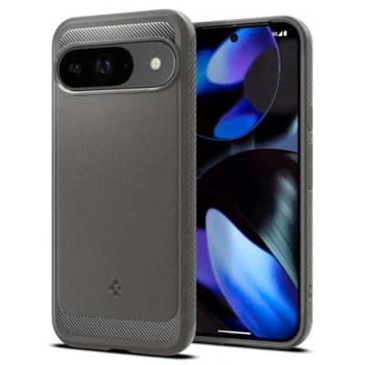 Abbildung von Spigen Rugged Armor Hülle für Google Pixel 9 Pro und [Made for Google] Marble Gray