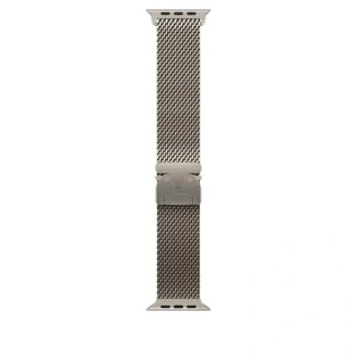 Abbildung von Apple Watch Band Milanaise Armband 49 mm Natur Large