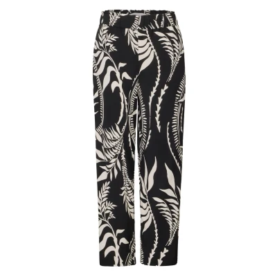 Abbildung von Street One Studio Gemusterte Stoffhose, Damen, Größe: 40x28, Schwarz