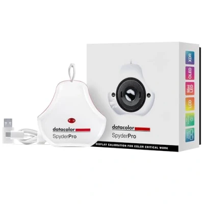 Abbildung von Datacolor SpyderPro Monitor Farbmanagement für Anfänger und Profis Farbkalibrierung Online Content Digitale Designs Benutzerfreundliches Farbmessgerät zur Kalibrierung Profilerstellung