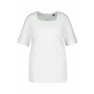 Abbildung von Ulla Popken Tshirt basic, Damen, Größe: 42/44, Schneeweiß