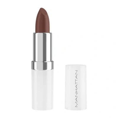 Abbildung von Manhattan Lasting Perfection Satin Lipstick 320 Crushed Cinnamon, Lippenstift für intensive, langanhaltende Farbe und feuchtigkeitsspendende Pflege