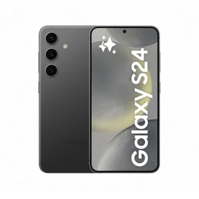 Abbildung von Samsung Galaxy S24 AI Smartphone, Android Handy ohne Vertrag, 8 GB RAM, 128 Speicher, 50 MP Kamera, Lange Akkulaufzeit, Onyx Black, 3 Jahre Herstellergarantie