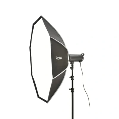 Abbildung von Rollei Profi Studio Blitz klick Octabox 150cm Faltbare Octagonale Softbox mit Bowens Anschluss Lichtformer für Blitzgeräte, 28161_Parent