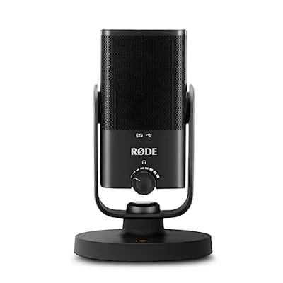 Abbildung von RØDE NT USB Mini vielseitiges Studio Kondensatormikrofon für Podcasting, Streaming, Gaming, Musikproduktion, Gesangs und Instrumentenaufnahmen (schwarz)