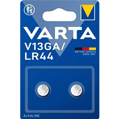 Abbildung von VARTA Batterien V13GA/LR44 Knopfzellen, 2 Stück, Alkaline Special, 1,5V, kindersichere Verpackung, für Spielsachen, Taschenrechner, Messgeräte