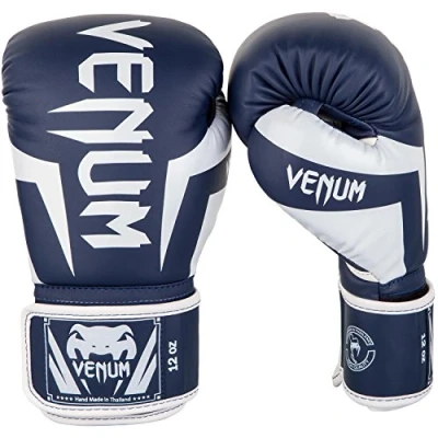 Abbildung von Venum Elite Boxhandschuhe Weiß,Marineblau 14 Oz