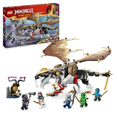 Abbildung von LEGO NINJAGO Egalt der Meisterdrache, Ninja Set mit Drachen Spielzeug und 5 Figuren inkl. Lloyd NYA, Drachenmeister, Geschenk für Jungs Mädchen ab 8 Jahren 71809