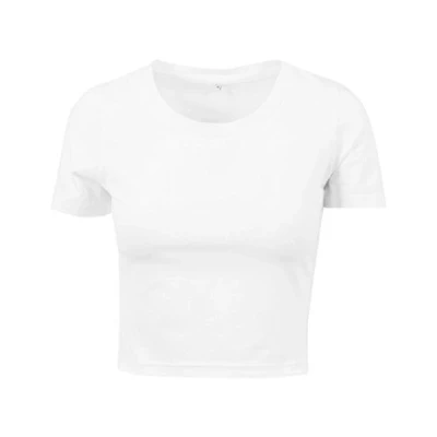 Abbildung von Build Your Brand Damen By042 ladies Cropped Tee T Shirt, Weiß, XL EU