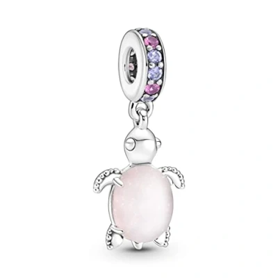 Abbildung von Pandora Murano SEA Turtle Dangle Charm, Damen, Größe: One Size, Pink