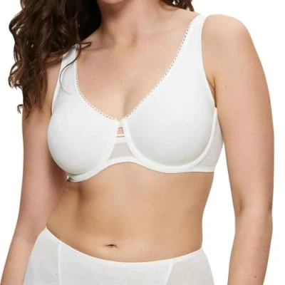 Abbildung von Triumph WILD ROSE Sensation Triangel BH, Damen, Größe: 75E, Silk white