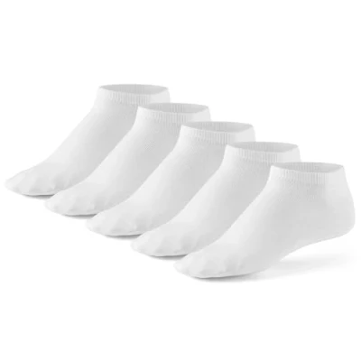 Abbildung von Mat &amp; Vic&#039;s Sneaker Socken Herren Damen OEKO TEX Baumwolle 5 10 Paar Sneakersocken Kurze Sportsocken Halbsocken Socks Unisex Schwarz Weiß Grau Bunt, 39 42, weiss