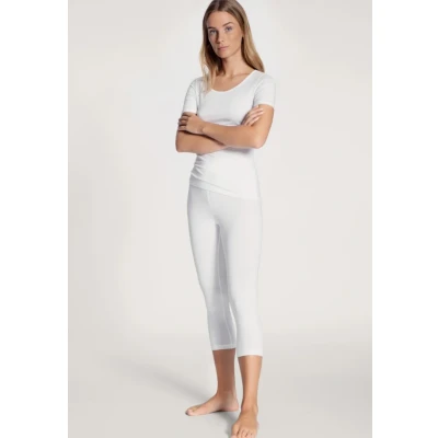 Abbildung von Calida Natural Comfort Nachtwäsche Shirt, Damen, Größe: Small, Weiss