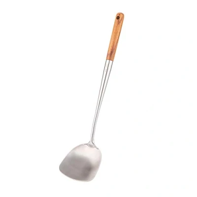 Abbildung von Wok Pfannenwender,17inches Kelle für Wok, 304 Edelstahl Spachtel
