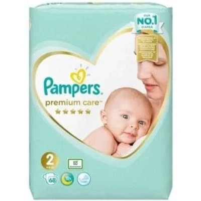 Abbildung von Pampers Windeln Größe 2 (4 8kg), Premium Care Windeln, 68 Stück, Bester Komfort und Schutz empfindlicher Haut von