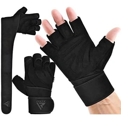 Abbildung von RDX Fitness Handschuhe Herren Damen, Trainingshandschuhe Krafttraining handgelenkschutz für Gewichtheben, rutschfest Gym Bodybuilding Weight Lifting Gloves Workout Training Klimmzüge Griff Kraftsport