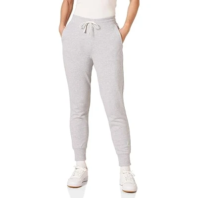 Abbildung von Amazon Essentials Damen Fleece Jogginghose Mit Bündchen (In Übergrößen Erhältlich), Hellgrau Meliert, L