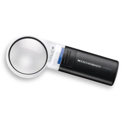 Abbildung von Eschenbach Optik Lupe Handlupe mit LED Beleuchtung mobiluxLED Vergrößerung: 5x Linsengröße: (Ø) 58mm