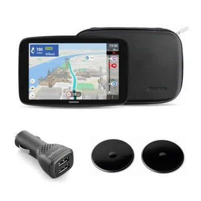 Abbildung von TomTom Camper Navi GO Max 2. Generation Premium Pack (7&quot; Display, POI`s für Wohnmobil und Wohnwagen, Updates via Wi Fi, Traffic, Fahrzeugprofile speichern, Weltkarten, Zubehör)