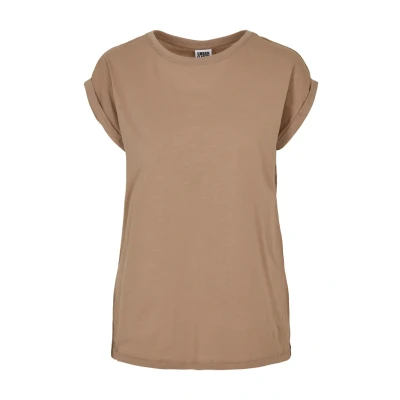 Abbildung von Urban Classics Curvy Ladies Extended Shoulder TEE Tshirt basic, Damen, Größe: XL, Softtaupe