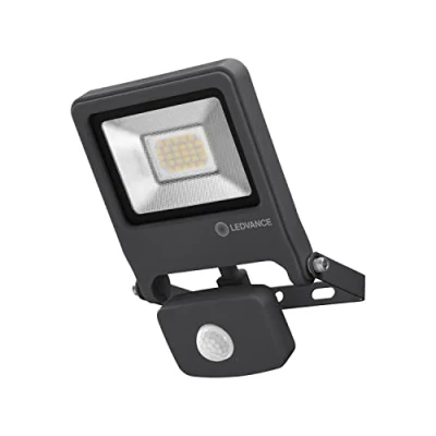 Abbildung von LEDVANCE LED Fluter, Leuchte für Außenanwendungen, Kaltweiß, Integrierter Tageslicht und Bewegungssensor, Endura Flood Sensor, 20 Watt
