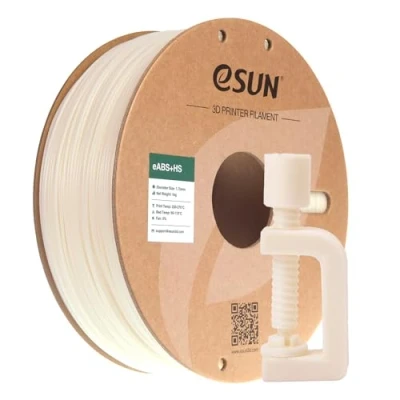Abbildung von eSUN ABS+ Filament 1.75mm, ABS+HS Hochgeschwindigkeits 3D Drucker ABS Plus, Maßgenauigkeit +/ 0.03mm, 1KG Spule (2.2 LBS) für Speedy Printing