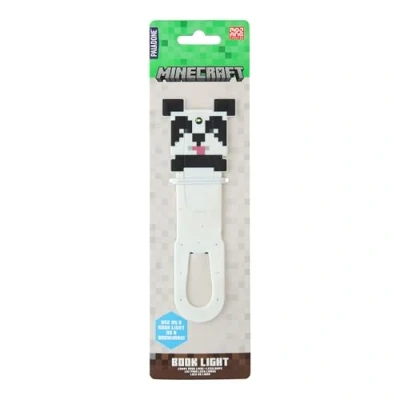 Abbildung von Paladone Minecraft Panda LED Mini Leselampe und Lesezeichen, zum Anklipsen, offiziell lizenziert, Geschenk für Gamer, Buchzubehör Popkultur Fans, Kinder, Teenager, Erwachsene, batteriebetrieben