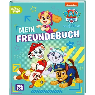 Abbildung von PAW Patrol Mitmachbuch: Mein Freundebuch: Eintragbuch für Kindergartenkinder Mit Marshall, Rubble, Zuma, Chase, Rocky und Skye Kinder ab 3 Jahre