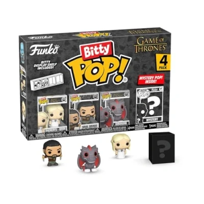 Abbildung von Funko Bitty Pop! GoT Khaleesi 4pkund eine Überraschungs Mini Figur 0.9 Inch (2.2 cm) Game of Thrones Sammlerstück Stapelbares Display Regal Inklusive Geschenkidee Party Tüten Strumpf