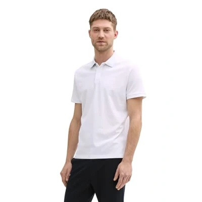 Abbildung von TOM Tailor WITH Contrast Poloshirt, Herren, Größe: Large, Lucid white
