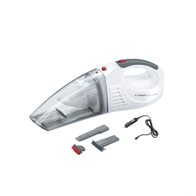 Abbildung von SEVERIN 3 in 1 Akku Handstaubsauger S&#039;POWER home &amp; car, kabelloser Nass Trockensauger mit 7,4V Li Ionen Akku, Autostaubsauger inkl. 12V Ladekabel, weiß/rot, HV 7144