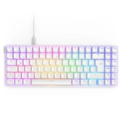 Abbildung von NZXT Function 2 MiniTKL 2024 Optische Tenkeyless Gamingtastatur RGB beleuchtet 8K Abfragerate Lineare Opt. Switches Einstellbare Auslösung Hot Swap Gaming Keyboard Weiß DE (QWERTZ)