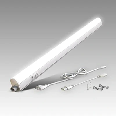 Abbildung von B.K.Licht LED Leiste mit Ein Ausschalter, neutralweiße Lichtfarbe, erweiterbar, Unterbauleuchte Küche, Lichtleiste Schrankbeleuchtung, Küchenlampe, Beleuchtung, 57,3x2,2x3 cm, Weiß