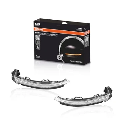 Abbildung von Osram LEDDMI 8W0 WT S LEDriving dynamischer LED Spiegelblinker White Edition, Set of 2
