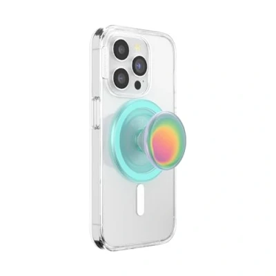 Abbildung von PopSockets: PopGrip Round für MagSafe Inklusive Adapterring Ausziehbarer Sockel und Griff mit einem Austauschbarem Top Smartphones Hüllen Boca Aura