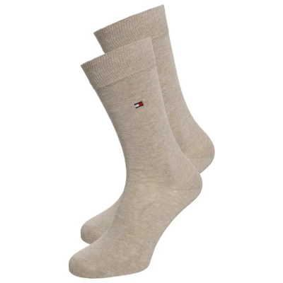 Abbildung von Tommy Hilfiger Classic 2P Socken Light beige melange, Herren, Größe: 39 42, melange