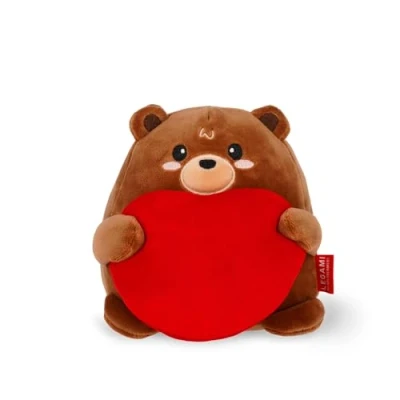 Abbildung von Legami Super Soft Plush Plüsch, Teddy Bear Thema, Mini Größe, mit personalisierbarer ID Karte, Steht alleine, 14x15x12 cm