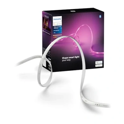 Abbildung von Philips Hue Indoor 10m Smart LED Solo lightstrip Basis Set, 1er Pack, Steuerung mit der App, Funktioniert Alexa, Google Assistant und Apple HomeKit