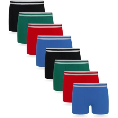 Abbildung von FM London Jungen Hipster Boxershorts (8er Pack) Boxer Shorts, Klassisch Sortiert, 13 Jahre EU