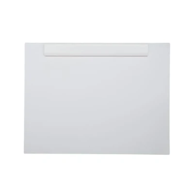 Abbildung von MAUL Klemmbrett A3 MAULpro Schreibbrett aus Kunststoff im DIN Querformat Clipboard zum Aufhängen Zeichenbrett mit modernem Klemmer Für Papier Büro, Küche und Werkstatt Weiß