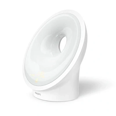 Abbildung von Philips Sleep &amp; Wake up Light, farbige Sonnenaufgangssimulation, 25 Lichtstärken, mehrere Töne und Musik, Mitternachtslicht, Entspannungs Atemfunktion (Modell HF3651/01)