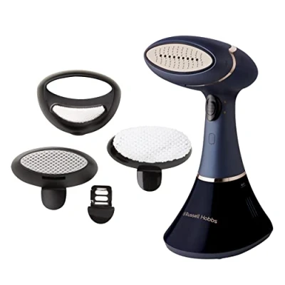 Abbildung von Russell Hobbs Dampfglätter [Testsieger] Bügeleisen Multi Steam Genie Pro Aroma (1800W, 32g/min Dampf, Reisebügeleisen inkl. 3 Aufsätze: Kleidung, Vorhänge, Polstermöbel) 28041 56