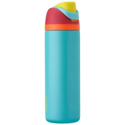 Abbildung von Owala FreeSip Isolierte Edelstahl Wasserflasche mit Strohhalm für Sport und Reisen, BPA frei, 680 ml, Rot/Aqua (Summer Sweetness)