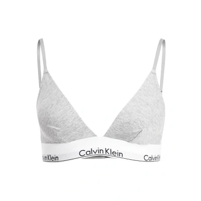 Abbildung von Calvin Klein Underwear Unlined Triangle ICON Cotton Modal Triangel BH, Damen, Größe: XS, Grey heather