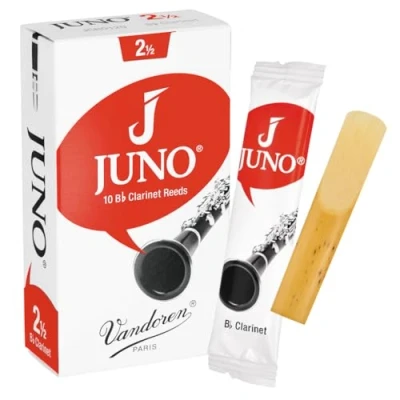 Abbildung von Vandoren Juno JCR0125 Rohrblätter für Bassklarinette (für Schüler) 10 Stück