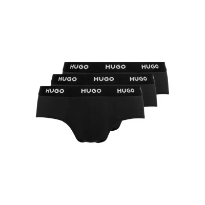 Abbildung von HUGO Hipbrief 3 PACK Slip, Herren, Größe: Small, Black